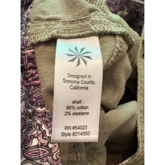 Athleta Casual Corduroy Chino Shorts in Olive Green Size 8 - Picture 6 of 11